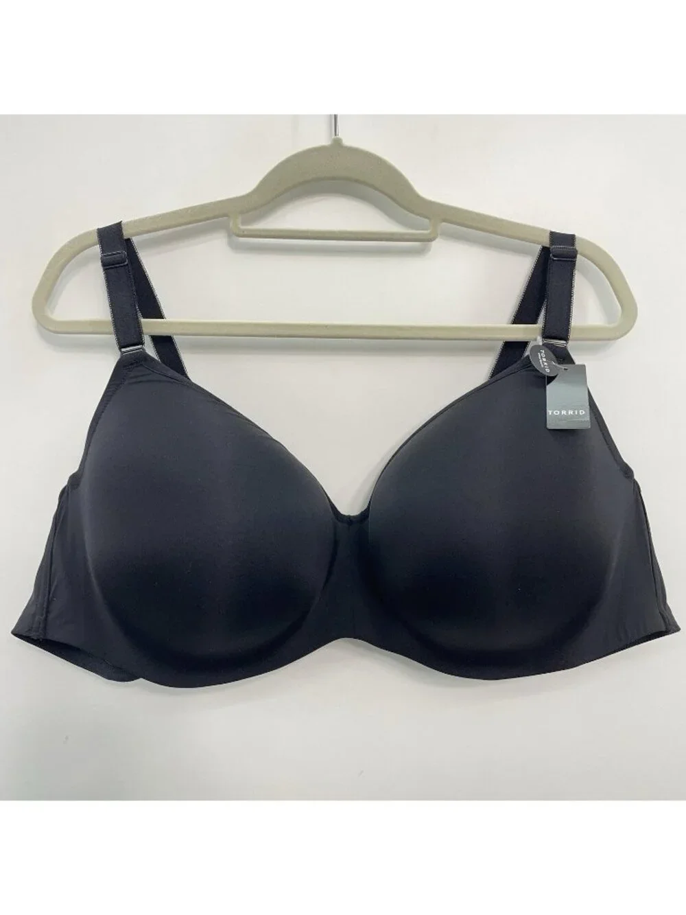 Torrid Balconette Bra 54C Lightly Lined Full Coverage Smooth 360 Underwire Black